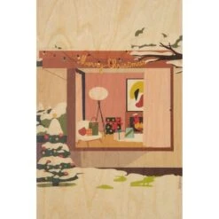 Carte De Noël Originale- Plusieurs Dessins - En Erable -Clothing Discounts Store carte de noel originale woodhi home