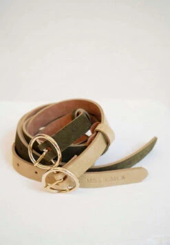Ceinture Fine DAZA - Plusieurs Coloris - En Cuir