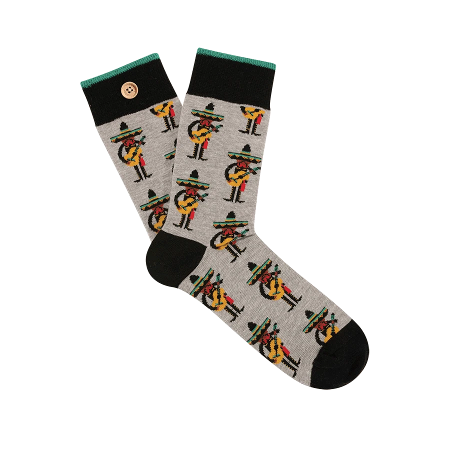 Cabaïa Chaussettes Originales Homme QUENTIN & BLANCHE - Couleur Grise - En Coton Bio 3 Cabaïa Chaussettes Originales Homme QUENTIN & BLANCHE - Couleur Grise - En Coton Bio