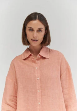 Chemisier Manches Longues CALCINU - En Lin - En Plusieurs Coloris 14 Chemisier Manches Longues CALCINU - En Lin - En Plusieurs Coloris -Clothing Discounts Store chemise ample1