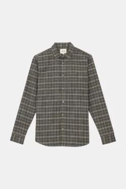 Chemise Ecossaise Mixte ONTARIO - Couleur Taupe - En Coton Upcyclé 9 Chemise Ecossaise Mixte ONTARIO - Couleur Taupe - En Coton Upcyclé -Clothing Discounts Store chemise ecossaise ontario taupe