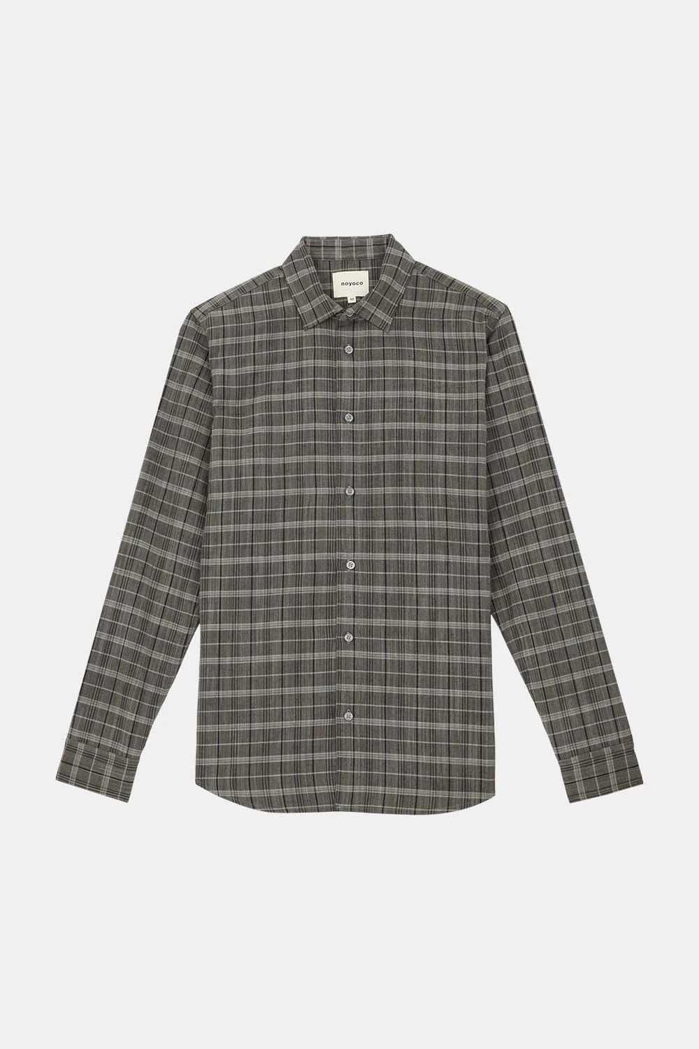 Chemise Ecossaise Mixte ONTARIO - Couleur Taupe - En Coton Upcyclé 6 Chemise Ecossaise Mixte ONTARIO - Couleur Taupe - En Coton Upcyclé - Image 4
