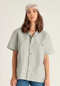 Chemise Mixte OIA - Couleur Olive - En Coton Biologique