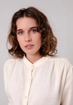 Brava Fabrics Chemise Gaze De Coton BUBBLE - En Ecru - En Coton Bio