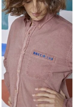 Chemise Oversize MAGNETIQUE - Couleur Rose Foncé - En Coton Biologique