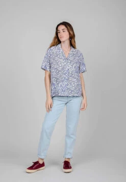 Brava Fabrics Chemisette Femme ALOHA TIGER - En Viscose Ecovero -Clothing Discounts Store chemise tiger brava1