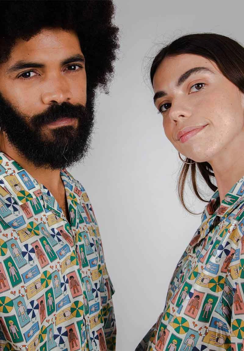 Brava Fabrics Chemisette Homme ALOHA PLAYMOBIL - En Coton Bio - Unisexe 6 Brava Fabrics Chemisette Homme ALOHA PLAYMOBIL - En Coton Bio - Unisexe - Image 4
