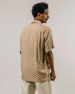 Brava Fabrics Chemise Manches Courtes Homme ALOHA - Avec Imprimé Soleil - En Viscose Eco Vero -Clothing Discounts Store chemisette homme soleil dos