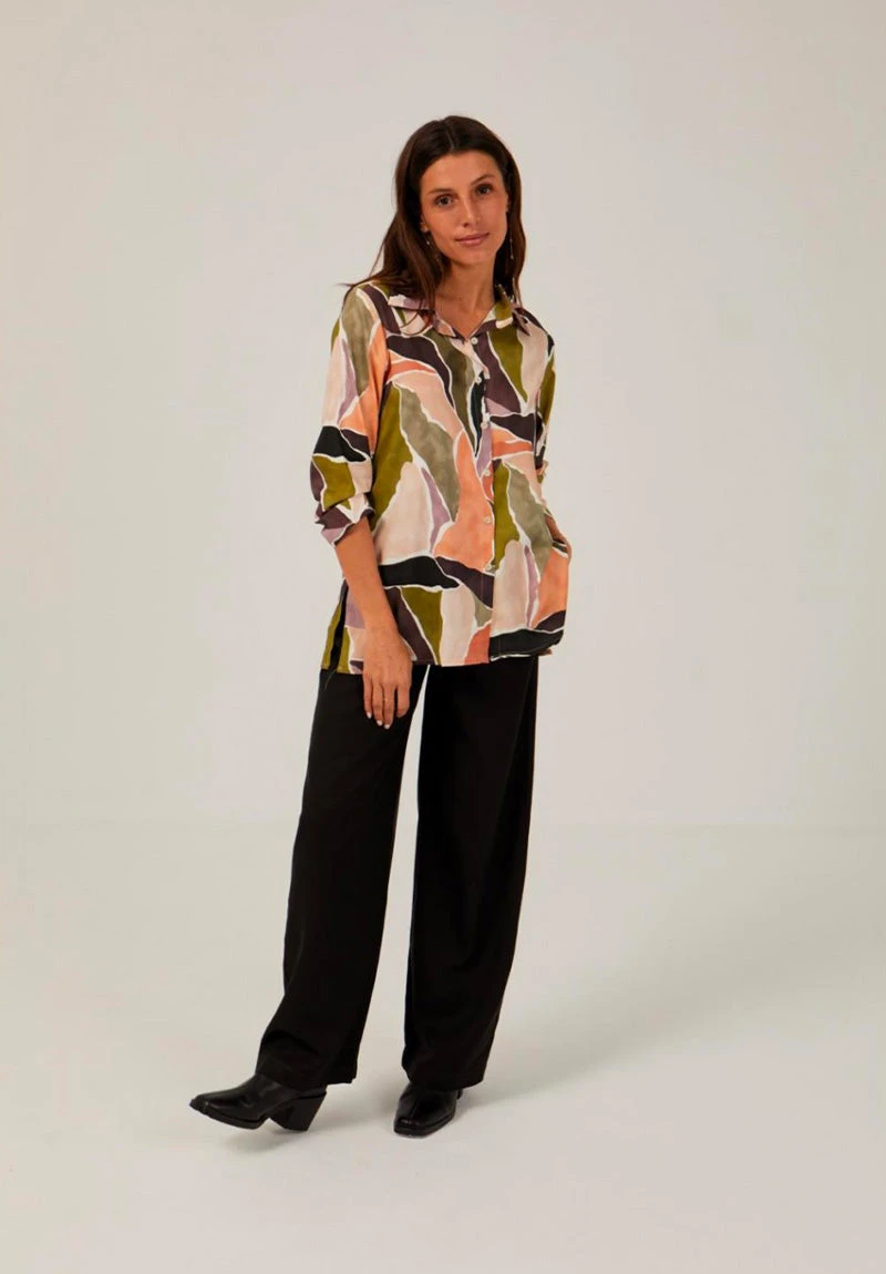 Chemisier Fluide Imprimé BOGARRE - En Viscose EcoVero 4 Chemisier Fluide Imprimé BOGARRE - En Viscose EcoVero - Image 2