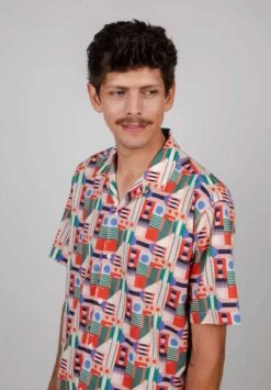 Brava Fabrics Chemisette Homme ALOHA PASSION - En Coton Bio -Clothing Discounts Store chemisier homme13