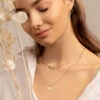Collier Pierre Naturelle Lithothérapie Femme AURA - En Laiton Doré à L'or Fin 24 Carats -Clothing Discounts Store collier pierre naturelle lithotherapie aura howlite