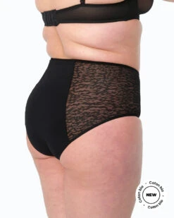Culotte Menstruel Taille Haute - En Noir 8 Culotte Menstruel Taille Haute - En Noir -Clothing Discounts Store culotte menstruelle taille haute noir en dentelle2 jpg