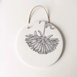 Décoration Murale En Céramique - Plusieurs Dessins - Fabriquée En France -Clothing Discounts Store decoration murale chrysantheme noir jpg