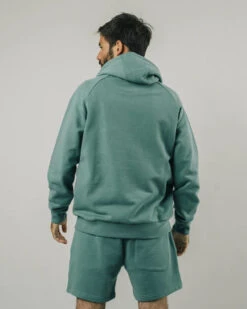 Brava Fabrics Hoodie Brodé JUNGLE - En Vert - En Coton Bio -Clothing Discounts Store hoodie brode jungle brava fabrics vert dos