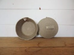 Panier Rond Avec Couvercle En Corde De Chanvre - Fait Main En France -Clothing Discounts Store il 1140xN.2922187459 8u6g