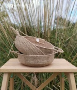 Petit Plateau Rond Avec Anse En Jute - Fait Main En France -Clothing Discounts Store il 1140xN.2975961047 ashr