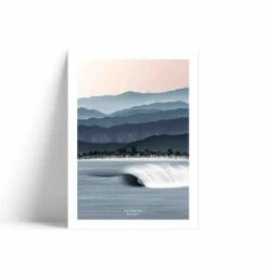 Dessin Surfeuse Paradise - Imprimée Dans Les Landes