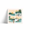 Dessin Surfeuse Surf Session 30x30 Cm - Imprimée Dans Les Landes -Clothing Discounts Store illustration surfeuse Surf session lesrideuses