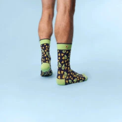 Cabaïa Chaussettes Originales Homme MIKA & NATALIA - Couleur Bleu Marine - En Coton Bio