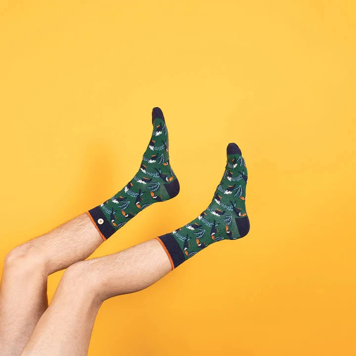 Cabaïa Chaussettes Originales Homme ADRIEN & ALICE - Couleur Verte - En Coton Bio 3 Cabaïa Chaussettes Originales Homme ADRIEN & ALICE - Couleur Verte - En Coton Bio