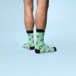 Cabaïa Chaussettes Originales Homme IGNACIO & DANA- Couleur Vert - En Coton Bio