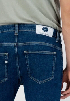 Jean Coton Bio Homme SLIMMER RICK - En Plusieurs Teintes - En Coton Bio Et Coton Recyclé -Clothing Discounts Store jean ecologique slimmer rick stone indigo dos zoom