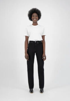 Jean Jambes Larges Femme RELAX ROSE - En Plusieurs Coloris - En Coton Bio Et Coton Recyclé 19 Jean Jambes Larges Femme RELAX ROSE - En Plusieurs Coloris - En Coton Bio Et Coton Recyclé -Clothing Discounts Store jean jambes larges relax rose MUD JEANS noir