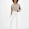 Jean Mom Taille Haute Femme MAMS - En Plusieurs Coloris - En Coton Bio Et Coton Recyclé -Clothing Discounts Store jean mom taille haute mams ecru
