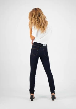 Jean Slim Taille Haute Femme REGULAR SWAN - En Coton Biologique 11 Jean Slim Taille Haute Femme REGULAR SWAN - En Coton Biologique -Clothing Discounts Store jean slim taille haute femme delave sombre arriere