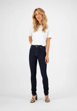 Jean Slim Taille Haute Femme REGULAR SWAN - En Coton Biologique 13 Jean Slim Taille Haute Femme REGULAR SWAN - En Coton Biologique -Clothing Discounts Store jean slim taille haute femme delave sombre face