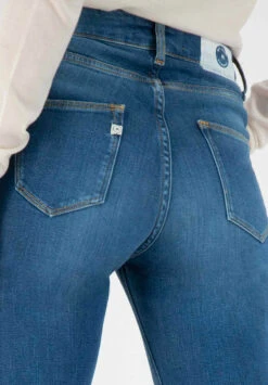 Jean Slim Taille Haute Femme REGULAR SWAN - En Coton Biologique 10 Jean Slim Taille Haute Femme REGULAR SWAN - En Coton Biologique -Clothing Discounts Store jean slim taille haute femme indigo clair zoom arriere