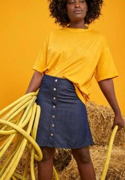 Jupe Légère Courte LILA - En Tencel Lenzing 5 Jupe Légère Courte LILA - En Tencel Lenzing -Clothing Discounts Store jupe denim courte femme