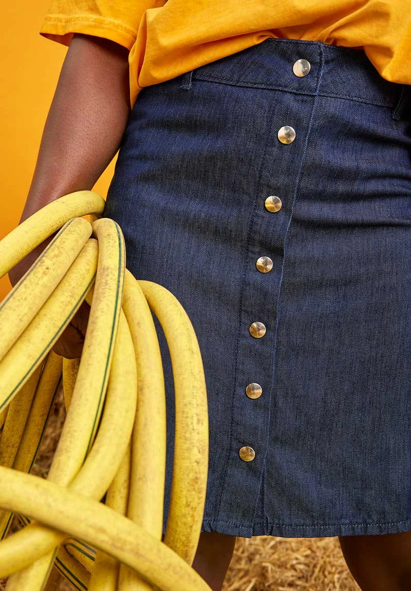 Jupe Légère Courte LILA - En Tencel Lenzing 3 Jupe Légère Courte LILA - En Tencel Lenzing