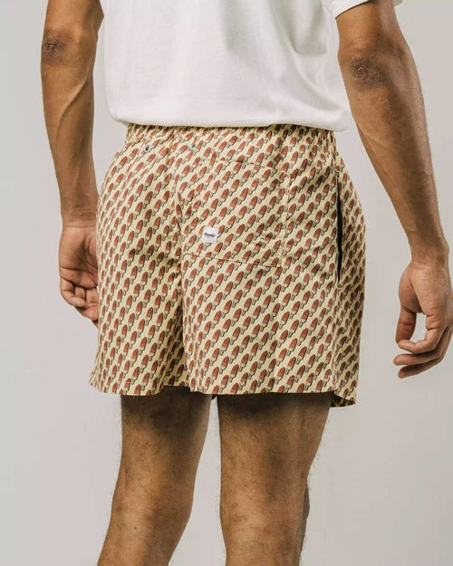 Brava Fabrics Short De Bain Homme Avec Motif GELATI - En Jaune - En Polyester Recyclé 5 Brava Fabrics Short De Bain Homme Avec Motif GELATI - En Jaune - En Polyester Recyclé - Image 3