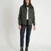 Manteau Court En Laine Mixte BROOKLYN - En Kaki - En Laine Et Cachemire Recyclé -Clothing Discounts Store manteau court en laine brooklyn NOYOCO kaki
