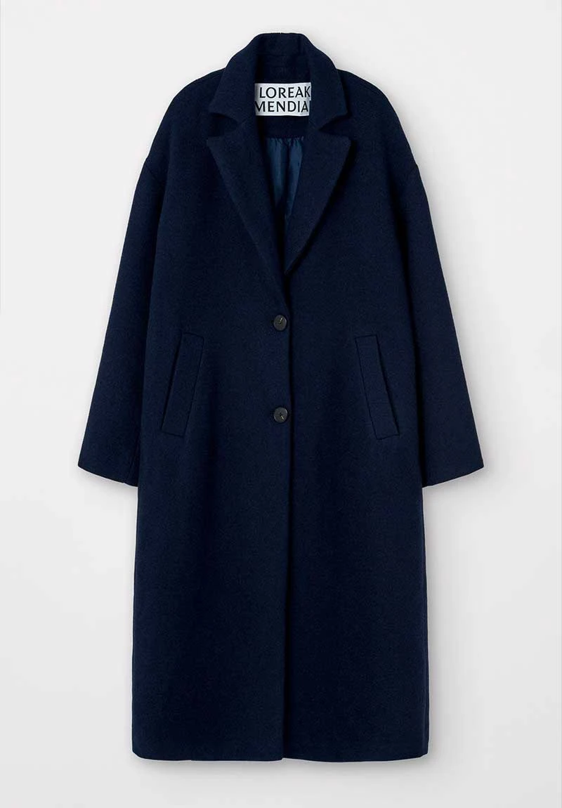 Manteau Long Femme KOKO - En Marine - En Laine 10 Manteau Long Femme KOKO - En Marine - En Laine - Image 8