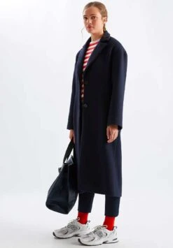 Manteau Long Femme KOKO - En Marine - En Laine 11 Manteau Long Femme KOKO - En Marine - En Laine -Clothing Discounts Store manteau long femme marine1 loreak jpeg