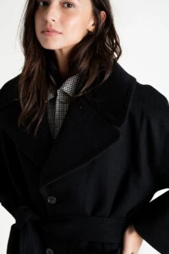 Manteau Long Mixte DEAN - En Laine - En Couleur Noir 10 Manteau Long Mixte DEAN - En Laine - En Couleur Noir -Clothing Discounts Store manteau long noyoco noir mixte112 jpg