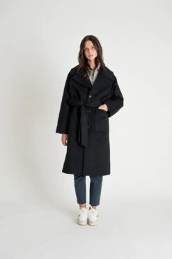 Manteau Long Mixte DEAN - En Laine - En Couleur Noir 9 Manteau Long Mixte DEAN - En Laine - En Couleur Noir -Clothing Discounts Store manteau long noyoco noir mixte12 jpg