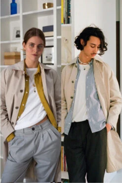 Manteau Mi Saison Mixte MAC MAYFAIR - En Plusieurs Coloris - En Coton Bio