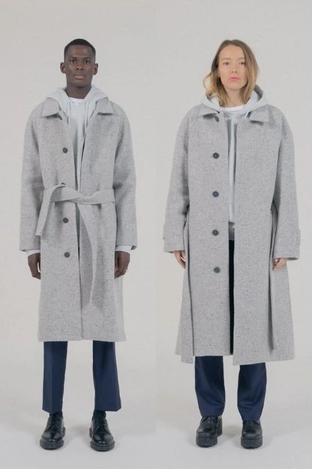 Manteau Oversize Mixte VERLAINE - En Plusieurs Coloris - En Laine Vierge 5 Manteau Oversize Mixte VERLAINE - En Plusieurs Coloris - En Laine Vierge - Image 3