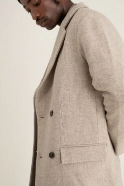 Manteau Oversize OSANA - Couleur Naturel - En Laine -Clothing Discounts Store manteau oversize mixte beige11