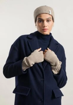 Rifo Mitaines En Cachemire TAMARA - Couleur Beige -Clothing Discounts Store mitaines en cachemire2