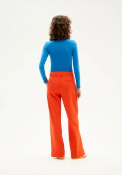 Thinking Mu Pantalon Ample HERMIONE - Couleur Orange - En Coton Biologique 8 Thinking Mu Pantalon Ample HERMIONE - Couleur Orange - En Coton Biologique -Clothing Discounts Store pantalon ample orange