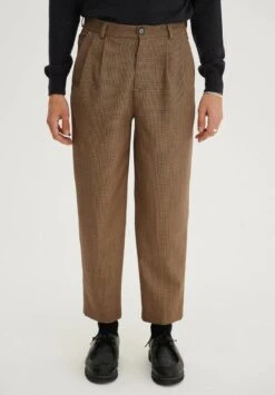 Pantalon Carotte Mixte CAMBRIDGE - Plusieurs Coloris - En Laine Vierge -Clothing Discounts Store pantalon cambridge taupe2