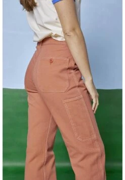 Pantalon Cargo Femme TERRESTRE - En Terracotta - En Coton Bio GOTS