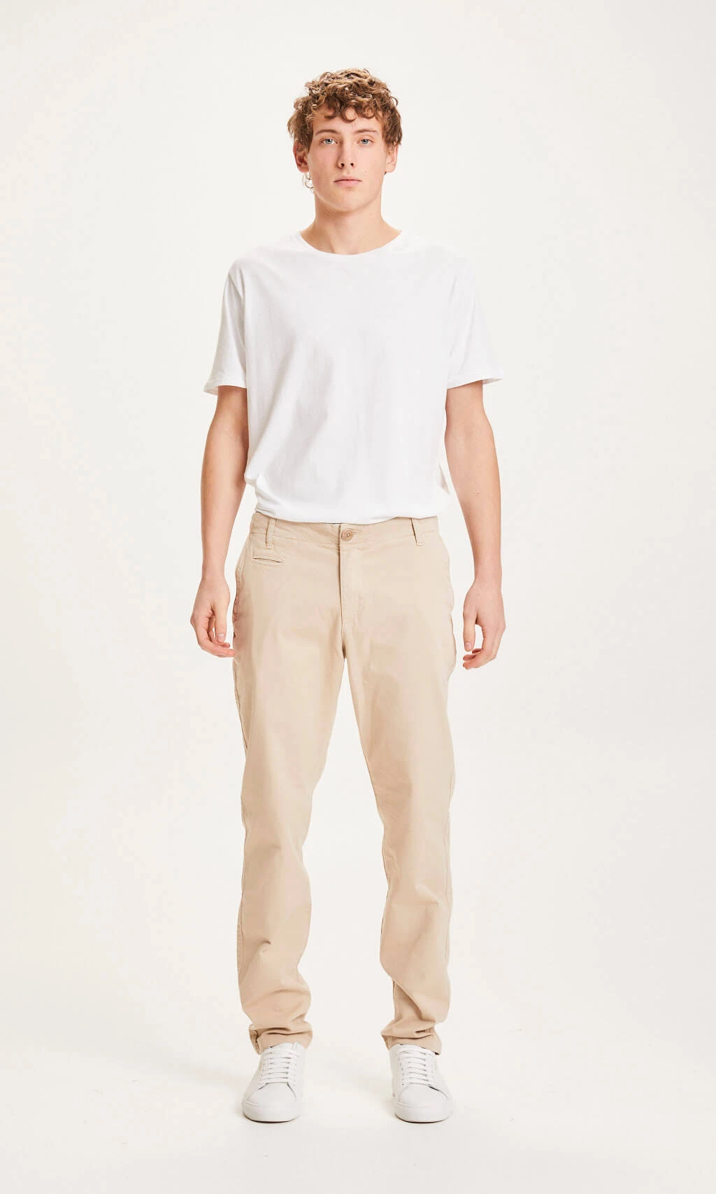 Pantalon Chino Droit Homme CHUCK - En Beige - En Coton Bio GOTS 3 Pantalon Chino Droit Homme CHUCK - En Beige - En Coton Bio GOTS