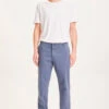 Pantalon Chino Droit Homme CHUCK - En Bleu Gris - En Coton Bio GOTS