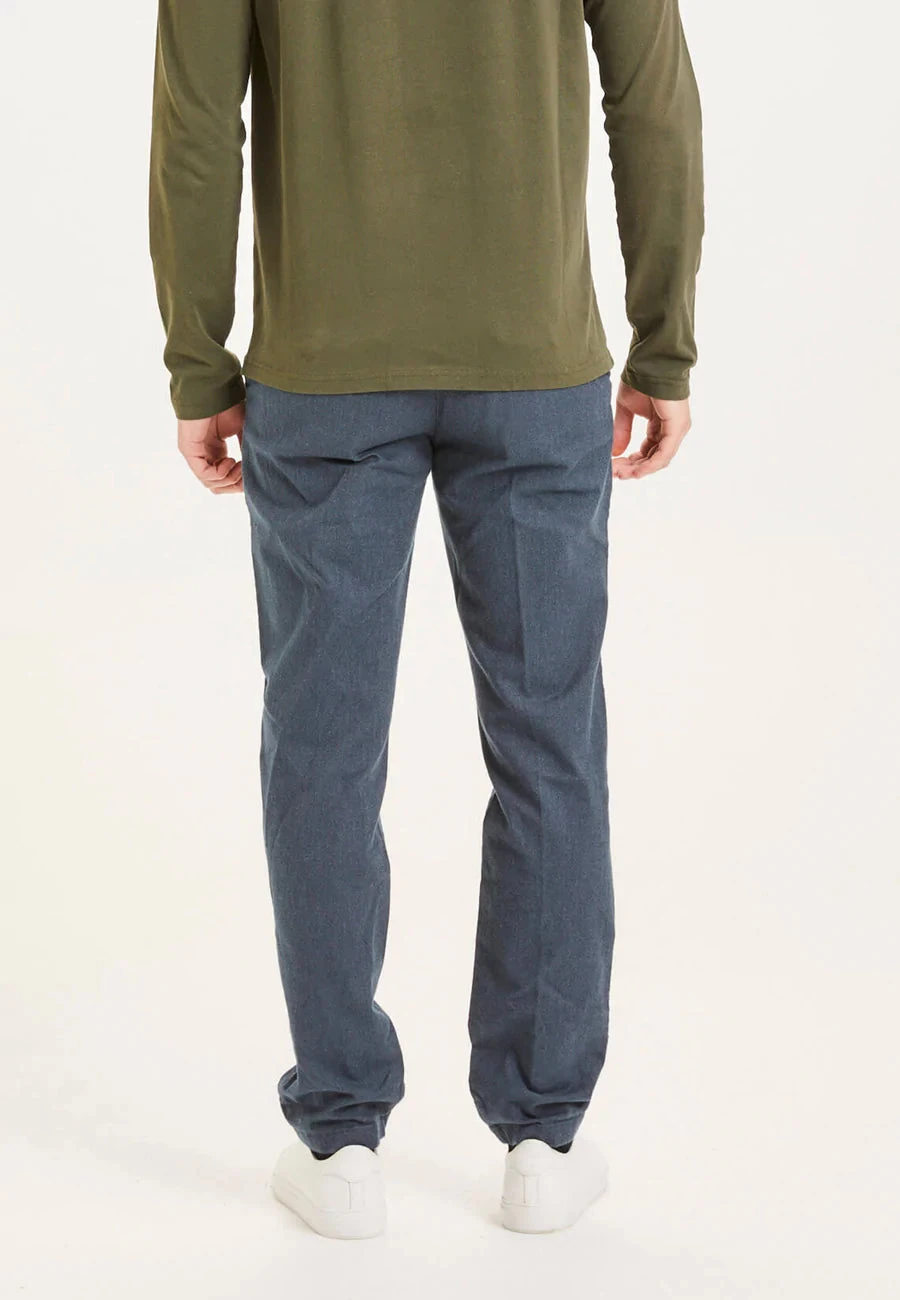 Pantalon En Flanelle Homme LUCAS - En Bleu Nuit - En Coton Biologique 4 Pantalon En Flanelle Homme LUCAS - En Bleu Nuit - En Coton Biologique - Image 2