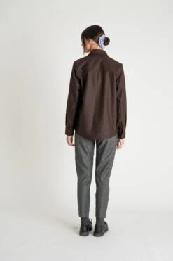 Pantalon En Laine Vierge Mixte STOCKHOLM - En Gris Foncé -Clothing Discounts Store pantalon stockolm gris AH21 Noyoco dedosfemme